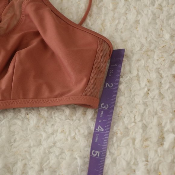 MAE High Neck Mesh Inset Bikini Top - Picture 10 of 10